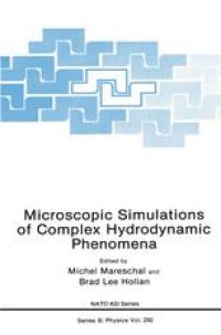 cover of the book Microscopic Simulations of Complex Hydrodynamic Phenomena