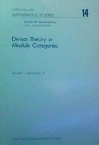 cover of the book Divisor Theory in Module Categories