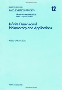 cover of the book Infinite dimensional holomorphy and applications: [proceedings]