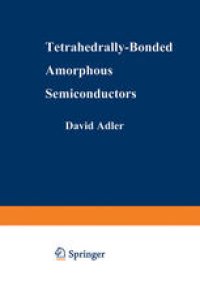 cover of the book Tetrahedrally-Bonded Amorphous Semiconductors