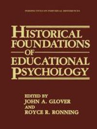 cover of the book Historical Foundations of Educational Psychology