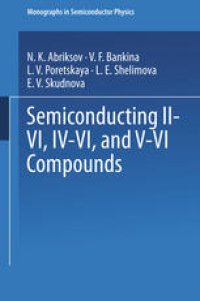 cover of the book Semiconducting II–VI, IV–VI, and V–VI Compounds