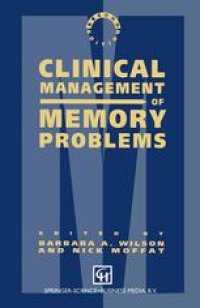 cover of the book Clinical Management of Memory Problems