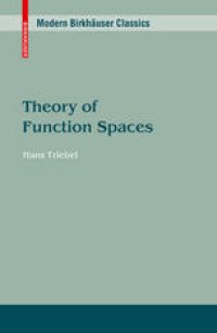 cover of the book Theory of Function Spaces