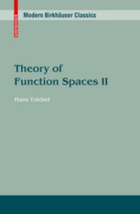 cover of the book Theory of Function Spaces II