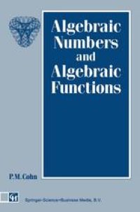 cover of the book Algebraic Numbers and Algebraic Functions