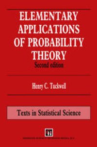 cover of the book Elementary Applications of Probability Theory: With an introduction to stochastic differential equations