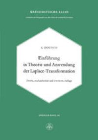 cover of the book Einführung in Theorie und Anwendung der Laplace-Transformation: Ein Lehrbuch für Studierende der Mathematik, Physik und Ingenieurwissenschaft