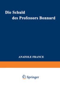 cover of the book Die Schuld des Professors Bonnard