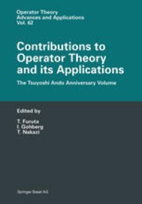 cover of the book Contributions to Operator Theory and its Applications: The Tsuyoshi Ando Anniversary Volume