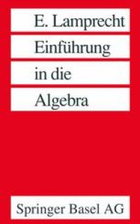 cover of the book Einführung in die Algebra