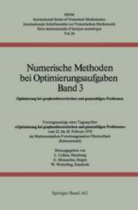 cover of the book Numerische Methoden bei Optimierungsaufgaben Band 3: Optimierung bei graphentheoretischen und ganzzahligen Problemen