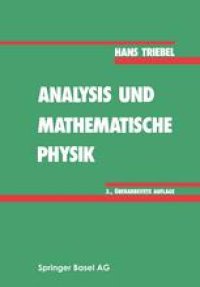 cover of the book Analysis und mathematische Physik