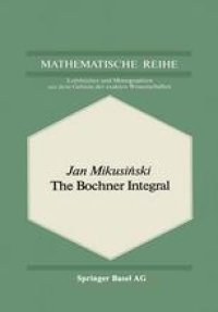 cover of the book The Bochner Integral