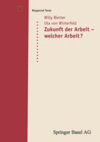 cover of the book Zukunft der Arbeit — welcher Arbeit?