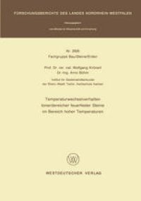 cover of the book Temperaturwechselverhalten tonerdereicher feuerfester Steine im Bereich hoher Temperaturen