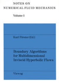 cover of the book Boundary Algorithms for Multidimensional Inviscid Hyperbolic Flows: a GAMM-Workshop