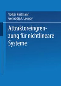 cover of the book Attraktoreingrenzung für nichtlineare Systeme