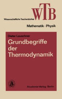 cover of the book Grundbegriffe der Thermodynamik