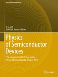 cover of the book Physics of Semiconductor Devices: 17th International Workshop on the Physics of Semiconductor Devices 2013