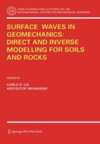 cover of the book Surface Waves in Geomechanics: Direct and Inverse Modelling for Soils and Rocks