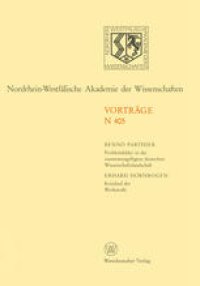 cover of the book Nordrhein-Westfälische Akademie der Wissenschaften: Natur-, Ingenieur- und Wirtschaftswissenschaften Vorträge · N 405