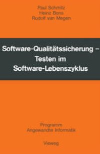 cover of the book Software-Qualitätssicherung — Testen im Software-Lebenszyklus