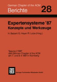 cover of the book Expertensysteme ’87 Konzepte und Werkzeuge