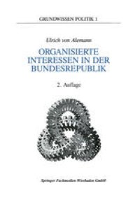 cover of the book Organisierte Interessen in der Bundesrepublik Deutschland