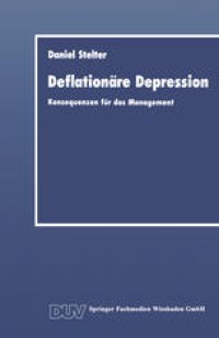 cover of the book Deflationäre Depression: Konsequenzen für das Management