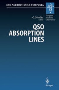 cover of the book QSO Absorption Lines: Proceedings of the ESO Workshop Held at Garching, Germany, 21–24 November 1994