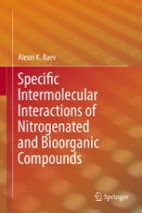 cover of the book Specific Intermolecular Interactions of Nitrogenated and Bioorganic Compounds