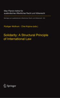 cover of the book Solidarity: A Structural Principle of International Law