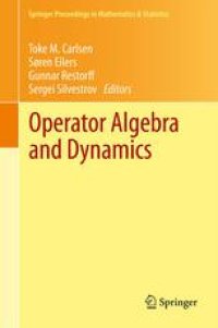 cover of the book Operator Algebra and Dynamics: Nordforsk Network Closing Conference, Faroe Islands, May 2012