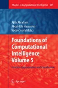 cover of the book Foundations of Computational Intelligence Volume 5: Function Approximation and Classification