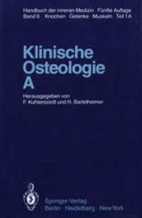 cover of the book Klinische Osteologie · A