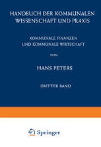 cover of the book Kommunale Finanzen und Kommunale Wirtschaft