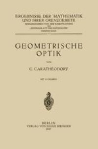 cover of the book Geometrische Optik