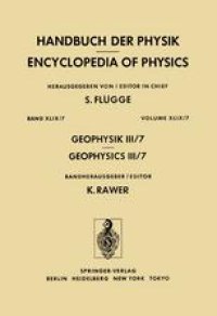 cover of the book Geophysik III / Geophysics III