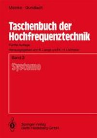 cover of the book Taschenbuch der Hochfrequenztechnik: Band 3: Systeme