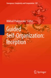 cover of the book Guided Self-Organization: Inception