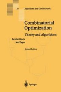 cover of the book Combinatorial Optimization: Theory and Algorithms