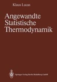 cover of the book Angewandte Statistische Thermodynamik