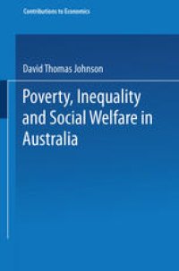 cover of the book Poverty, Inequality and Social Welfare in Australia