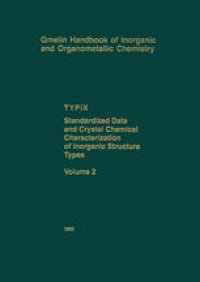 cover of the book TYPIX Standardized Data and Crystal Chemical Characterization of Inorganic Structure Types