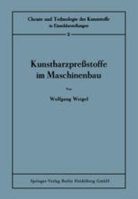 cover of the book Kunstharzpreßstoffe im Maschinenbau