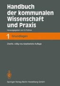 cover of the book Handbuch der kommunalen Wissenschaft und Praxis: Band 1 Grundlagen