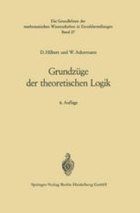 cover of the book Grundzüge der theoretischen Logik