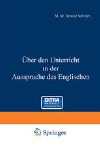 cover of the book Über den Unterricht in der Aussprache des Englischen