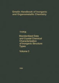 cover of the book TYPIX Standardized Data and Crystal Chemical Characterization of Inorganic Structure Types